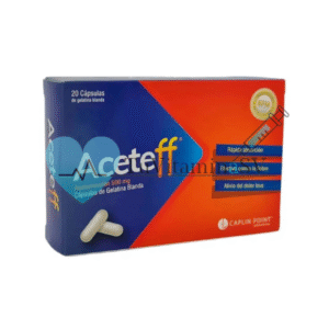 Aceteff 20 capsulas
